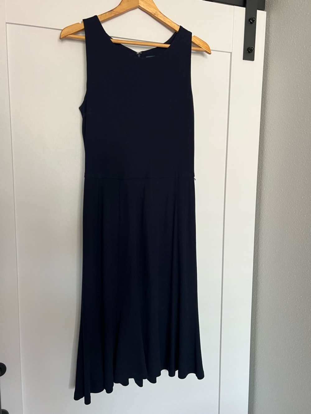 Ralph Lauren Navy Sleeveless Midi Dress